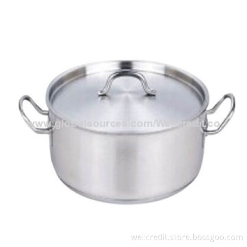 Stainless steel casserole with cover